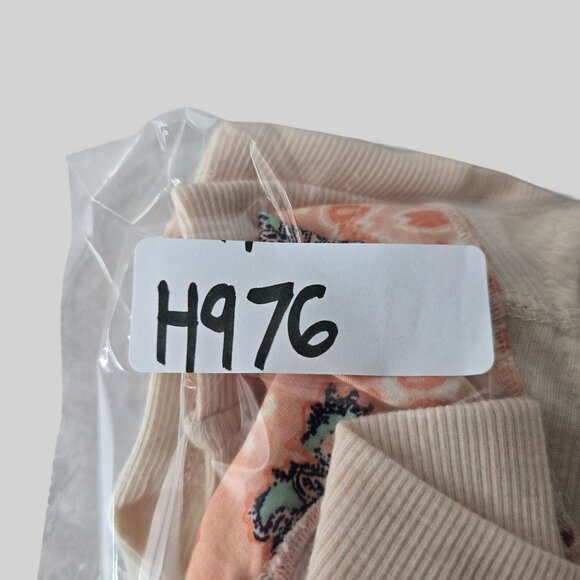 We The Free Patchwork Boho Shirt Lg Light Pink Oversized Relaxed Long Sleeve Top - Picture 13 of 13